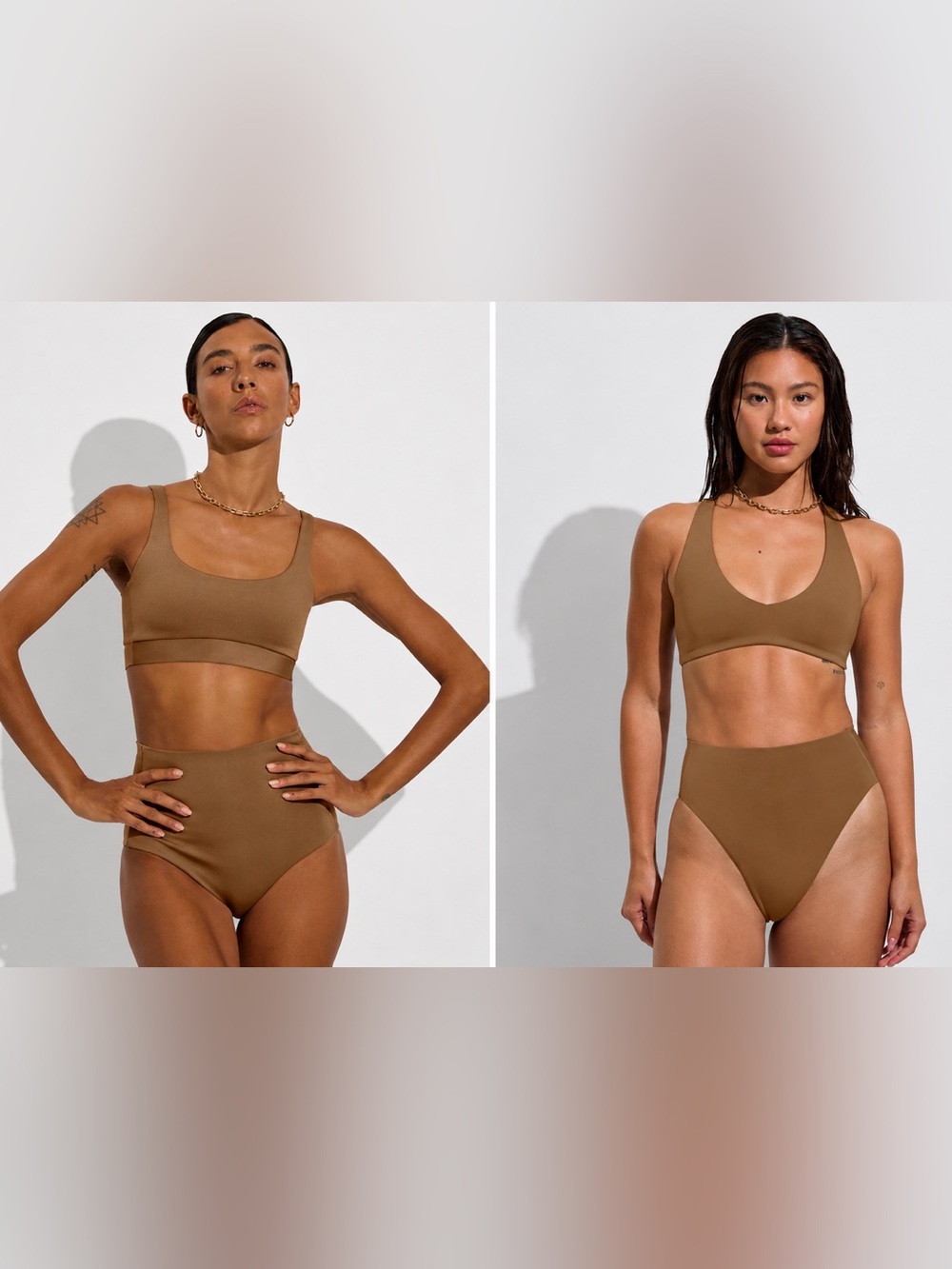 Left On Friday SET | Double Scoop Top & Hi Hi Bottom Bikini Set - Size Small